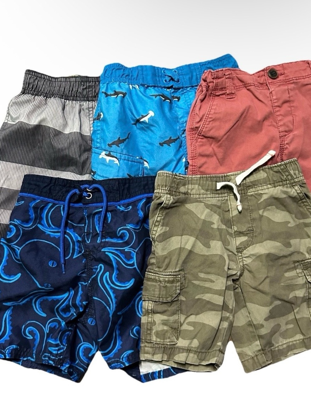 Toddler Boy Shorts Swim Trunks Nike Sharks Camouflage Octopus Size 4T